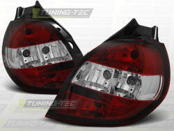 RENAULT CLIO 3 09.05-04.09 RED WHITE Tuning-Tec Hátsó Lámpa (LTRE24)