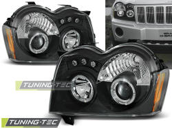 Jeep GRAND CHEROKEE 05-08 Angel Eyes fekete Tuning-Tec Fényszóró (LPCH06)