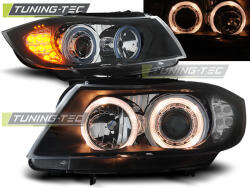 BMW E90/E91 Angel Eyes fekete 03.05-08.08 LED INDICATOR Tuning-Tec Fényszóró (LPBM90)