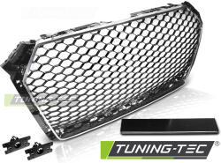  AUDI A4 B9 15- BLACK CHROME RS-STYLE Tuning-Tec Hűtőrács (GRAU49)