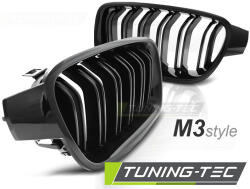 BMW F30 / F31 10.11- M3 LOOK FÉNYES FEKETE Tuning-Tec Hűtőrács (GRBM51)