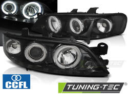 OPEL VECTRA B 99-03.02 ANGEL EYES CCFL BLACK Tuning-Tec Fényszóró (LPOPA7)