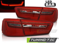 AUDI A6 C7 11-10.14 RED WHITE LED Tuning-Tec Hátsó Lámpa (LDAUE5)