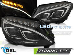  MERCEDES W205 14-18 BLACK LED DRL Tuning-Tec Fényszóró (LPMEC6)