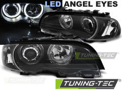  BMW E46 04.99-03.03 COUPE CABRIO ANGEL EYES LED BLACK Tuning-Tec Fényszóró (LPBMG5)