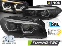 BMW F10/F11 13-16 LCI LED BLACK SEQ DRL XENON Tuning-Tec Fényszóró (LPBMO4)