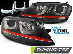  VW GOLF 7 11.12- U-TYPE BLACK WITH RED LINE GTI LOOK Tuning-Tec Fényszóró (LPVWM2)