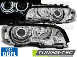 BMW E46 04.99-08.01 COUPE CABRIO ANGEL EYES CCFL CHROME Tuning-Tec Fényszóró (LPBMB6)