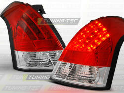 SUZUKI SWIFT 05.05-10 RED WHITE LED Tuning-Tec Hátsó Lámpa (LDSI02)