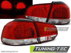 VW GOLF 6 10.08-12 RED WHITE LED Tuning-Tec Hátsó Lámpa (LDVWB5)
