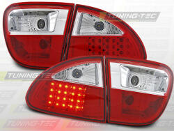 Seat LEON 04.99-08.04 RED WHITE LED Tuning-Tec Hátsó Lámpa (LDSE03)