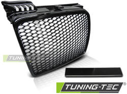 GRILL AUDI A4 (B7) RS-TYPE 11.04-03.08 FÉNYES FEKETE Tuning-Tec Hűtőrács (GRAU51)