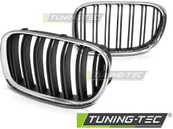  BMW F01 09-07.12 DUBLE BAR CHROME BLACK Tuning-Tec Hűtőrács (GRBMB1)