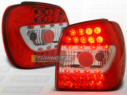  VW POLO 6N 10.94-09.99 RED WHITE LED Tuning-Tec Hátsó Lámpa (LDVW66)