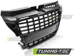  AUDI A4 B7 04-08 S8 LOOK FÉNYES FEKETE Tuning-Tec Hűtőrács (GRAU68)