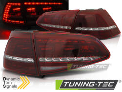 VW GOLF 7 13-17 RED WHITE LED SEQ R LOOK Tuning-Tec Hátsó Lámpa (LDVWE3)