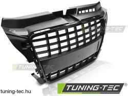AUDI A3 08-12 S8 LOOK FÉNYES FEKETE Tuning-Tec Hűtőrács (GRAU63)