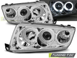 Skoda FABIA I 12.99-08 ANGEL EYES CHROME Tuning-Tec Fényszóró (LPSK02)