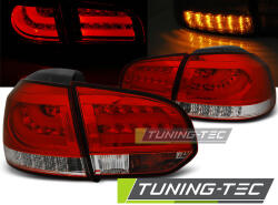  VW GOLF 6 10.08-12 RED WHITE LED BAR Tuning-Tec Hátsó Lámpa (LDVWC9)