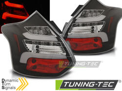 FORD FOCUS 3 11-10.14 HATCHBACK BLACK LED BAR SEQ IND. Tuning-Tec Hátsó Lámpa (LDFO59)