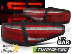 AUDI A4 B8 12-15 SEDAN RED WHITE LED Tuning-Tec Hátsó Lámpa (LDAUG9)