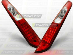 FORD FOCUS MK2 09.04-10 HATCHBACK RED WHITE LED Tuning-Tec Hátsó Lámpa (LDFO07)
