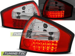  AUDI A6 05.97-05.04 RED WHITE LED Tuning-Tec Hátsó Lámpa (LDAU13)