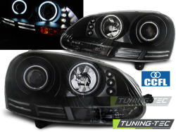 VW GOLF 5 10.03-09 ANGEL EYES CCFL BLACK Tuning-Tec Fényszóró (LPVWJ1)