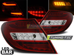  MERCEDES C-KLASA W204 SEDAN 07-10 RED WHITE LED BAR Tuning-Tec Hátsó Lámpa (LDME68)