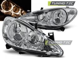PEUGEOT 307 04.01-09.05 ANGEL EYES CHROME Tuning-Tec Fényszóró (LPPE04)