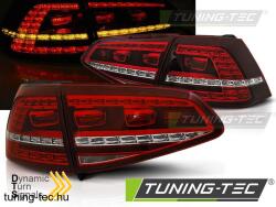 VW GOLF 7 13-17 RED WHITE LED GTI LOOK Tuning-Tec Hátsó Lámpa (LDVWM3)