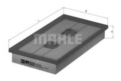 Mahle Original Filtru aer VW EOS (1F7, 1F8) (2006 - 2016) MAHLE ORIGINAL LX 1643