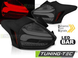 FORD FOCUS 3 15-18 HATCHBACK BLACK SMOKE SEQ LED Tuning-Tec Hátsó Lámpa (LDFO68)