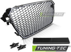 AUDI A4 (B8) RS-TYPE 11.11-15 CHROME BLACK Tuning-Tec Hűtőrács (GRAU43)
