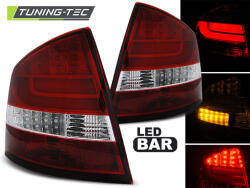 Skoda OCTAVIA II SEDAN 03.04-RED WHITE LED BAR Tuning-Tec Hátsó Lámpa (LDSK11)