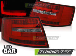  AUDI A6 C6 SEDAN 04.04-08 RED WHITE LED BAR 6-PIN Tuning-Tec Hátsó Lámpa (LDAUG2)