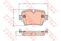 TRW Set placute frana, frana disc JAGUAR F-TYPE Cabriolet (QQ6) (2012 - 2016) TRW GDB2095