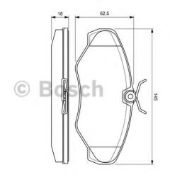 Bosch Set placute frana, frana disc NISSAN PRIMASTAR caroserie (X83) (2002 - 2016) BOSCH 0 986 424 636