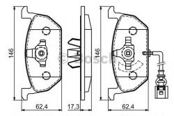 Bosch Set placute frana, frana disc AUDI A3 Cabriolet (8V7) (2013 - 2016) BOSCH 0 986 494 721