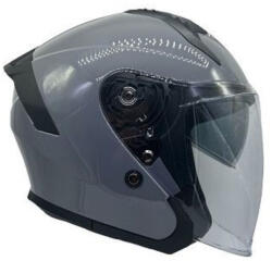 Faseed 620 Gri Ciment Cască Moto Jet ECE 22.06 1350gr cu Vizieră de Soare 119515 (119515)
