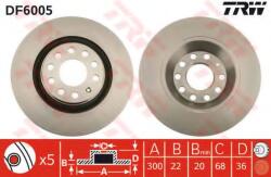 TRW Disc frana AUDI A4 (8E2, B6) (2000 - 2004) TRW DF6005