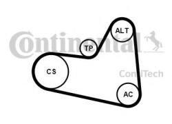 CONTITECH Set curea transmisie cu caneluri PEUGEOT 307 SW (3H) (2002 - 2016) CONTITECH 6PK976K1