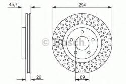 Bosch Disc frana MITSUBISHI ASX Van (GA_W) (2010 - 2016) BOSCH 0 986 479 751