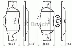 Bosch Set placute frana, frana disc RENAULT MEGANE II Grandtour (KM0/1) (2003 - 2012) BOSCH 0 986 494 439