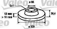 VALEO Disc frana AUDI Q5 (8R) (2008 - 2016) VALEO 197126