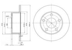 DELPHI Disc frana VW PASSAT (3B2) (1996 - 2001) DELPHI BG2746C