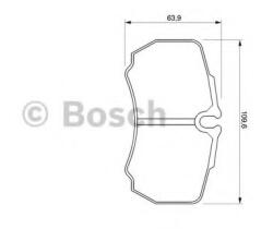 Bosch Set placute frana, frana disc IVECO DAILY III caroserie inchisa/combi (1997 - 2007) BOSCH 0 986 424 750
