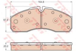 TRW Set placute frana, frana disc IVECO DAILY III platou / sasiu (1999 - 2006) TRW GDB3567