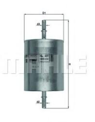 Mahle Original Filtru combustibil FORD TRANSIT caroserie (2006 - 2014) MAHLE ORIGINAL KL 409