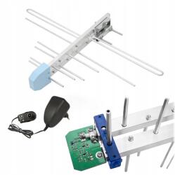 Kültéri Antenna Dvb-t Logaritmikus Tv LG-2 Minilog Erősítő Tápegység (4259)